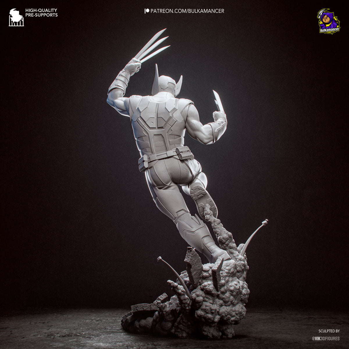 Savage Clawed Warrior Resin Statue – Comic Style Mutant Fighter Figure –  Model Kit