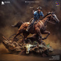 Wild West Outlaw Resin Statue – Rugged Cowboy Gunslinger Figure – Model Kit