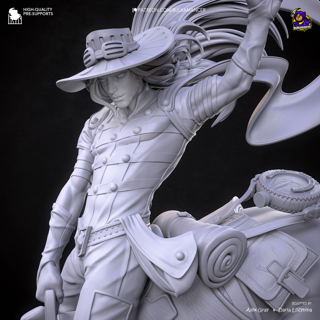 Elegant Western Warrior Resin Figure – Garage Kit – Fantasy Collectible