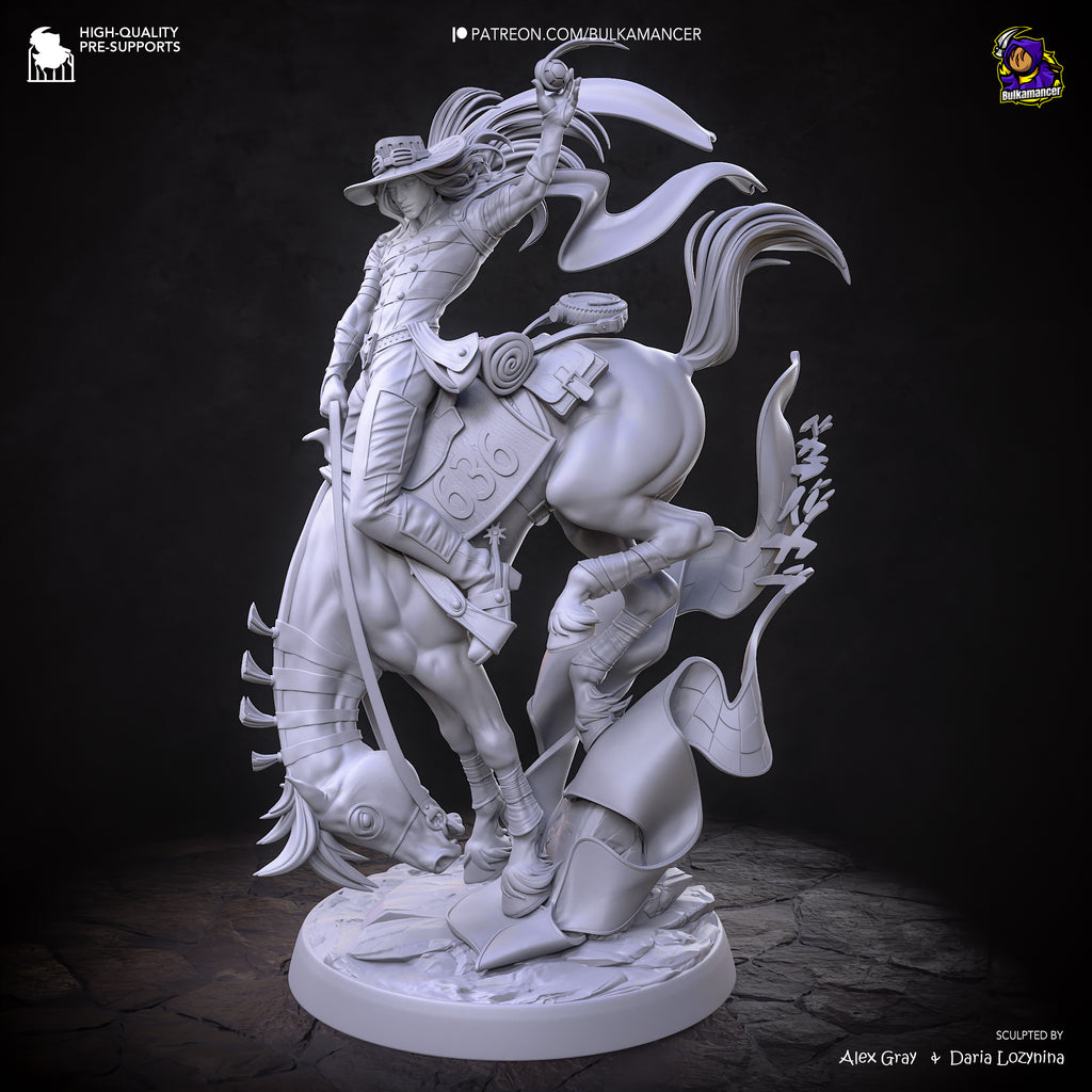 Elegant Western Warrior Resin Figure – Garage Kit – Fantasy Collectible