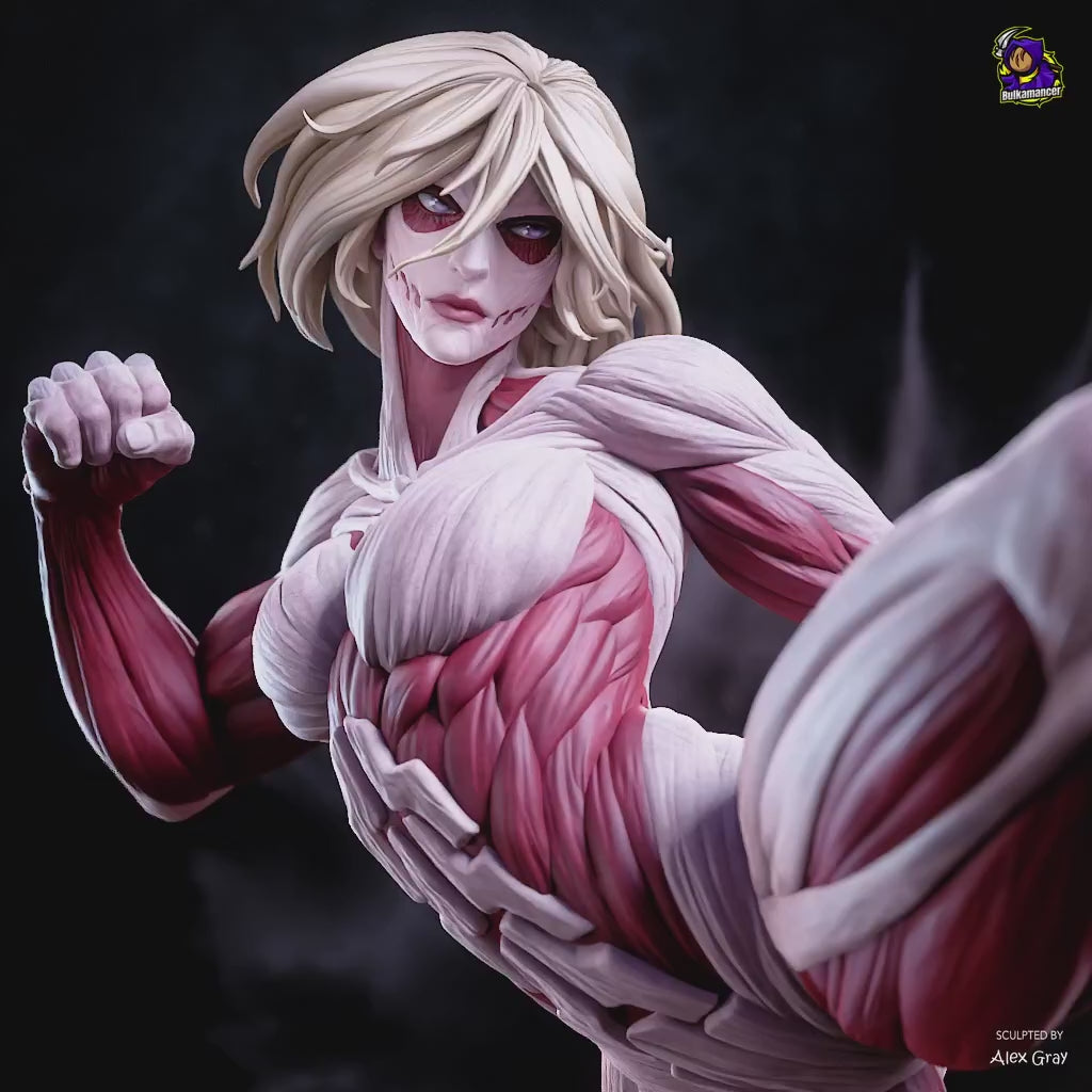Muscular Giantess Resin Statue – Dark Fantasy Female Monster Figure – Model Kit