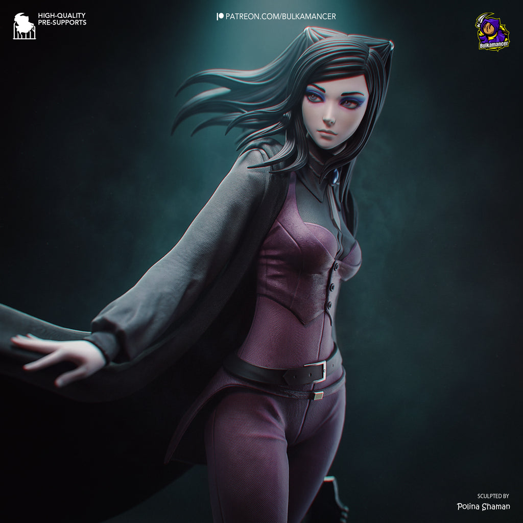 Cyberpunk Gothic Maiden Resin Statue – Model Kit (1/8 Scale)
