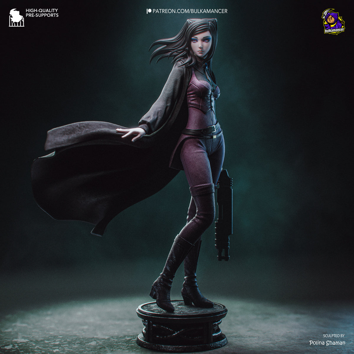 Cyberpunk Gothic Maiden Resin Statue – Model Kit (1/8 Scale)