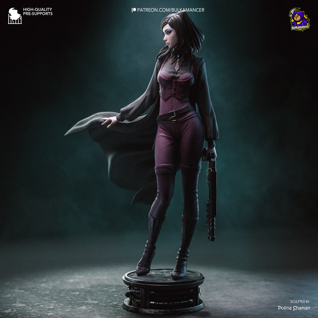 Cyberpunk Gothic Maiden Resin Statue – Model Kit (1/8 Scale)