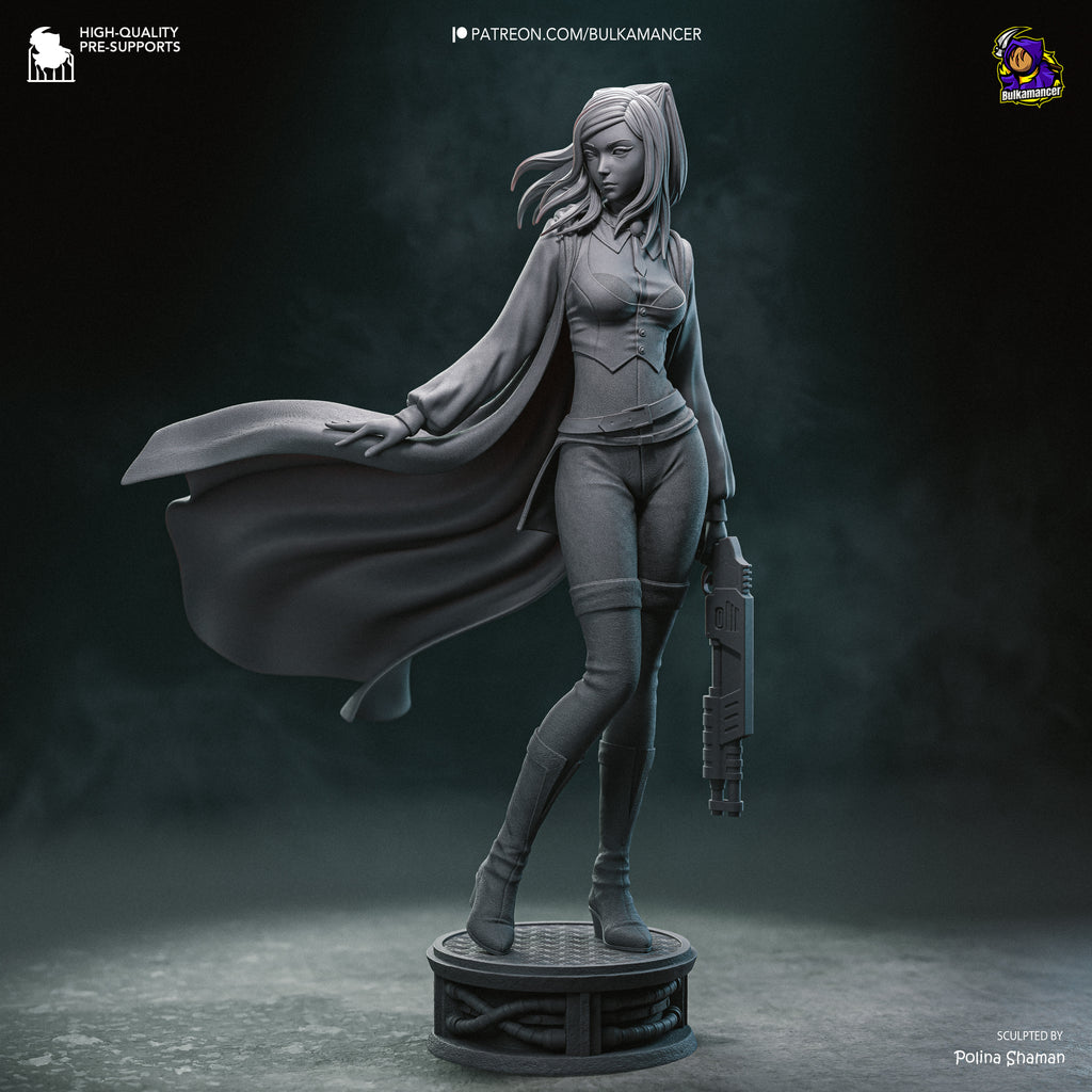 Cyberpunk Gothic Maiden Resin Statue – Model Kit (1/8 Scale)
