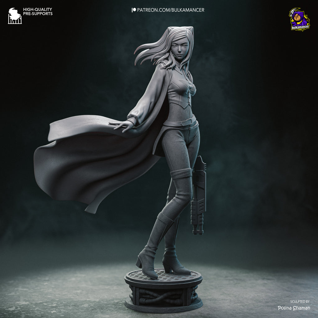 Cyberpunk Gothic Maiden Resin Statue – Model Kit (1/8 Scale)